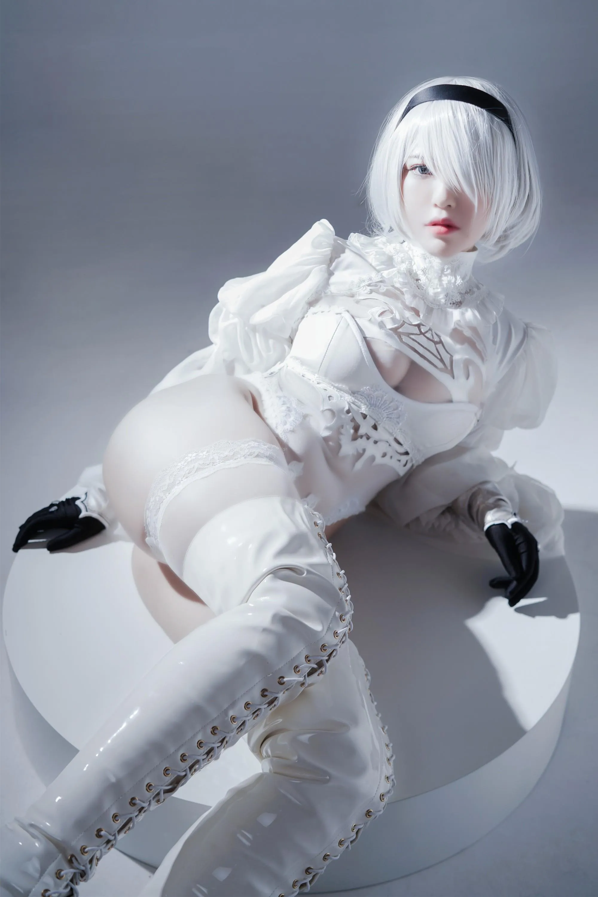 半半子 – NO.55 Automataヨルハ二号B型 白いドレス [51P]插图2